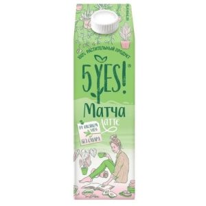 Напиток овсяный с японским зелёным чаем «Матча» 5YES!, 1л